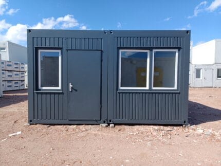 DUO CONTAINER RESIDENZIALE/UFFICIO CON DOCCIA E WC, OPZIONE CUCINA (30 m²)